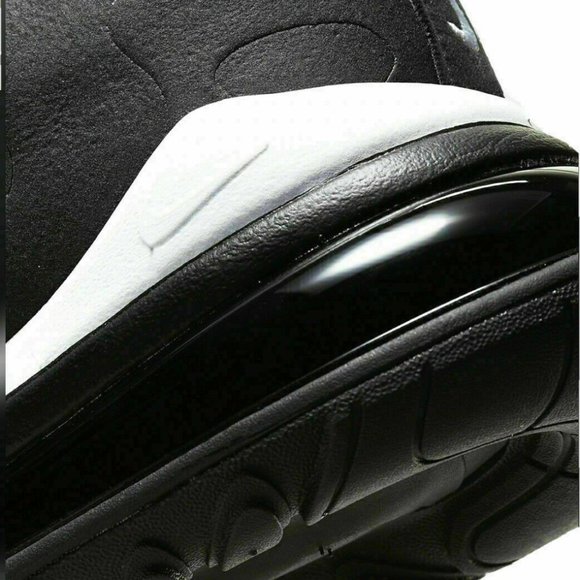 Nike Air Max 270 React Men'sRunning Shoes Black White CI3866-004 Oreo Black - Picture 2 of 10